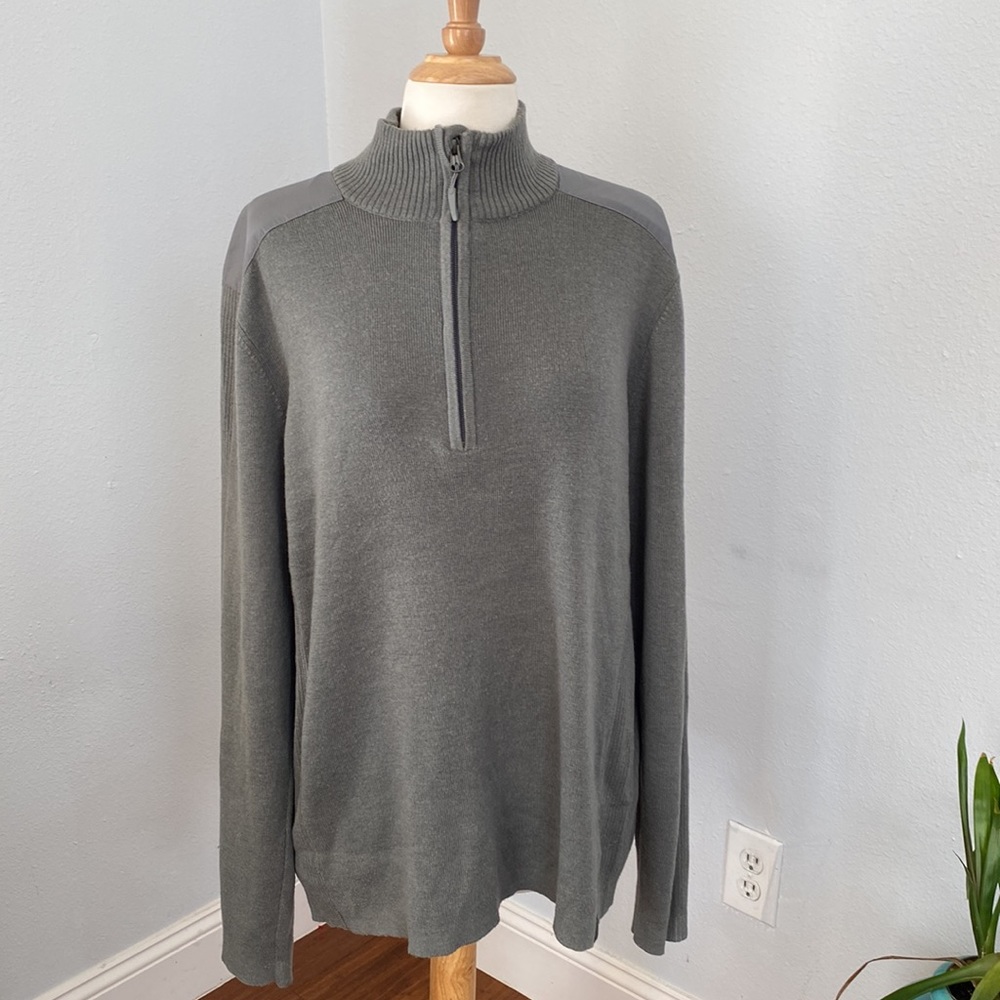Marmot Sweater Men M Fleece Quarter Zip Gray Gorpcore‎ Performance Outdoor